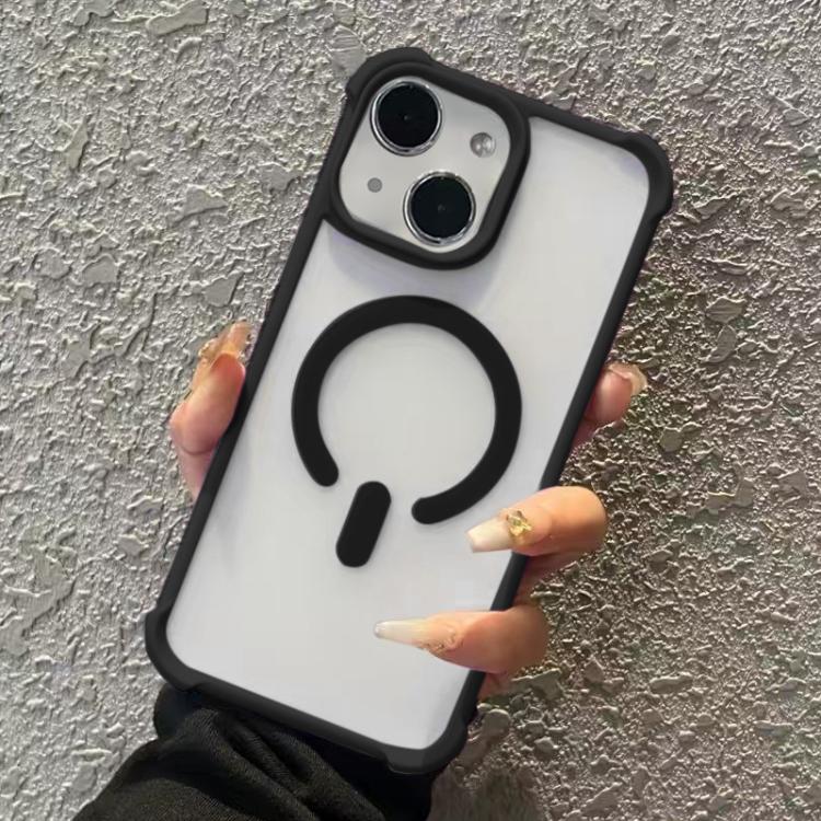 For iPhone 14 Plus Semi-transparent Skin Feel Frosted MagSafe Phone Case