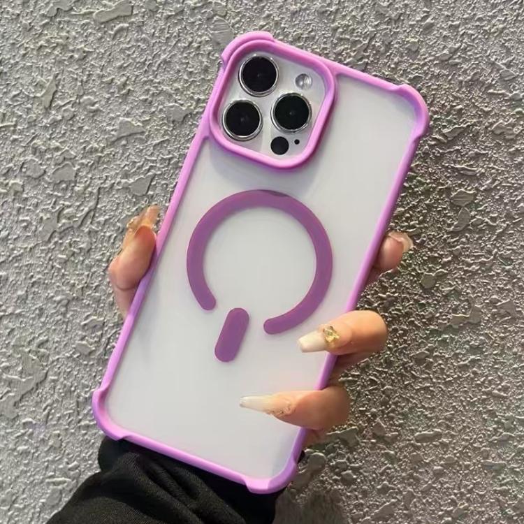 For iPhone 14 Pro Max Semi-transparent Skin Feel Frosted MagSafe Phone Case