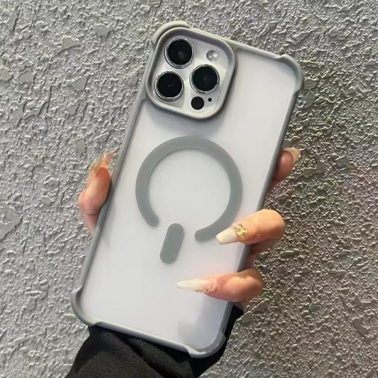 For iPhone 16 Pro Max Semi-transparent Skin Feel Frosted MagSafe Phone Case