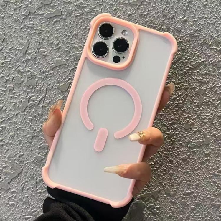 For iPhone 16 Pro Max Semi-transparent Skin Feel Frosted MagSafe Phone Case