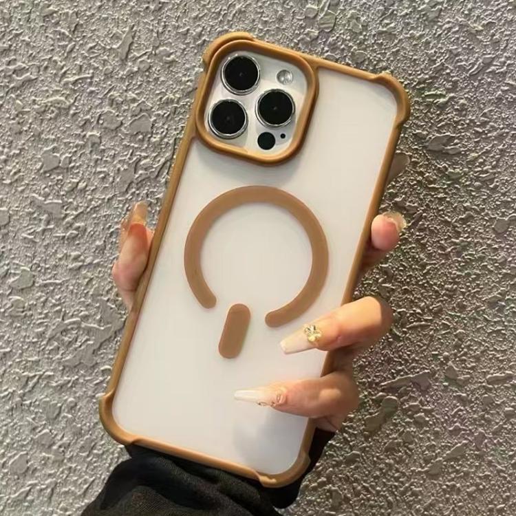For iPhone 16 Pro Max Semi-transparent Skin Feel Frosted MagSafe Phone Case
