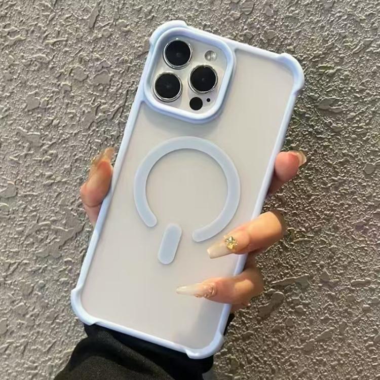 For iPhone 16 Pro Max Semi-transparent Skin Feel Frosted MagSafe Phone Case