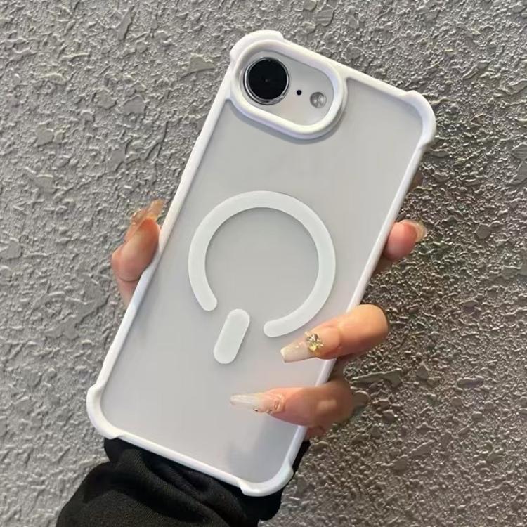 For iPhone 17e / 16e Semi-transparent Skin Feel Frosted MagSafe Phone Case