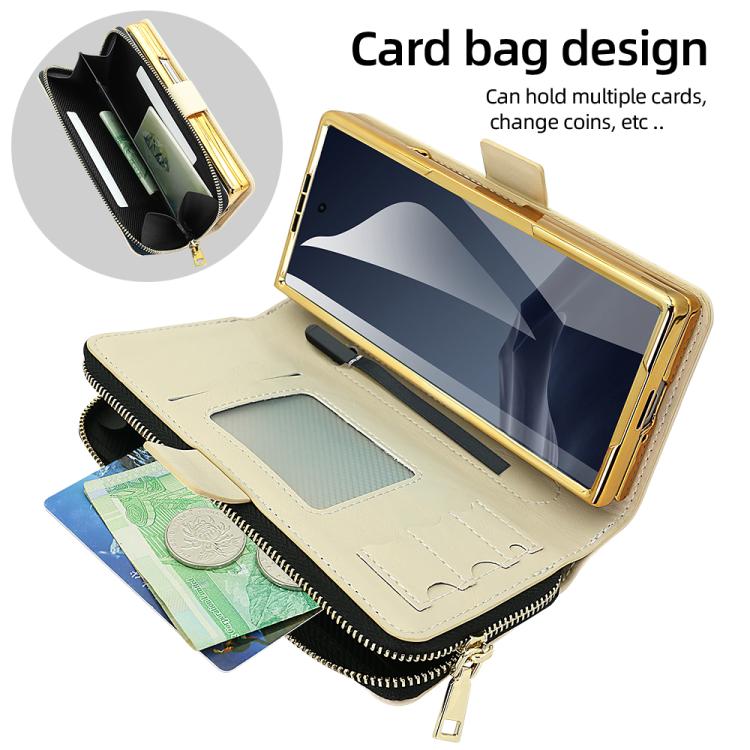 For Samsung Galaxy Fold5 VIETAO Magnetic Buckle RFID Wallet Leather Phone Case