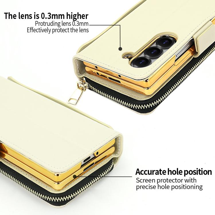 For Samsung Galaxy Fold5 VIETAO Magnetic Buckle RFID Wallet Leather Phone Case