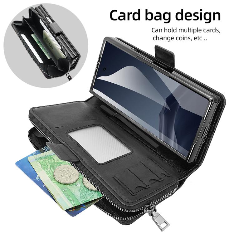For Samsung Galaxy Fold6 VIETAO Magnetic Buckle RFID Wallet Leather Phone Case