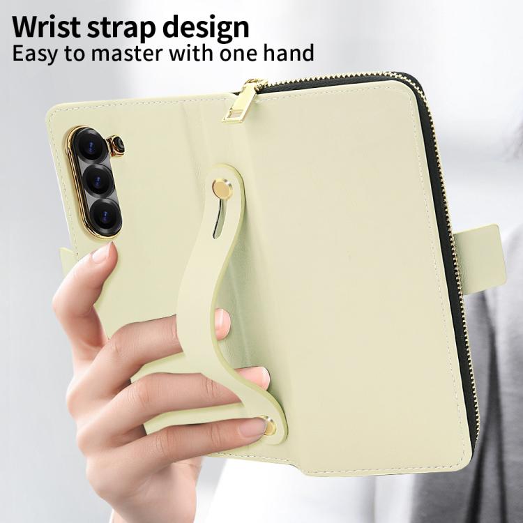 For Samsung Galaxy Fold6 VIETAO Magnetic Buckle RFID Wallet Leather Phone Case
