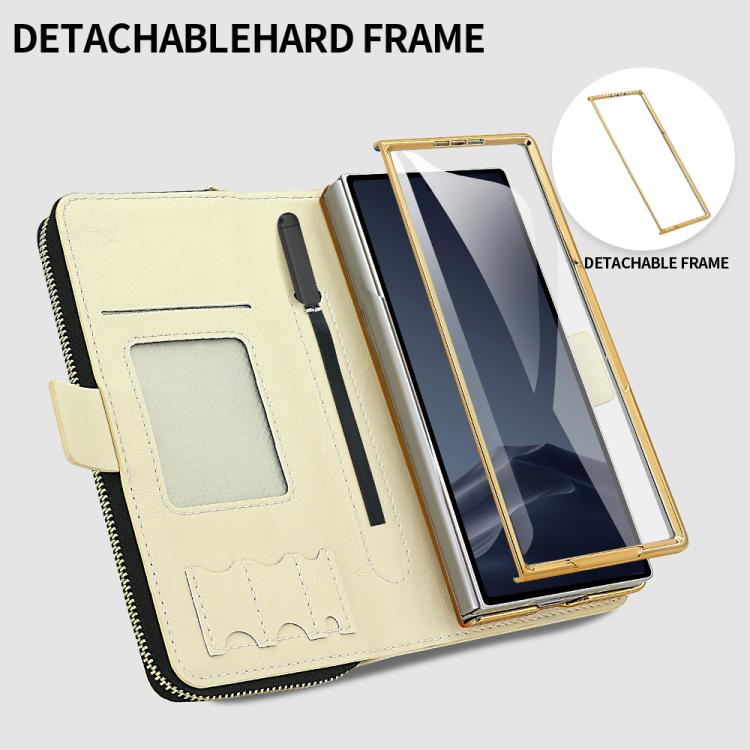 For Samsung Galaxy Fold6 VIETAO Magnetic Buckle RFID Wallet Leather Phone Case