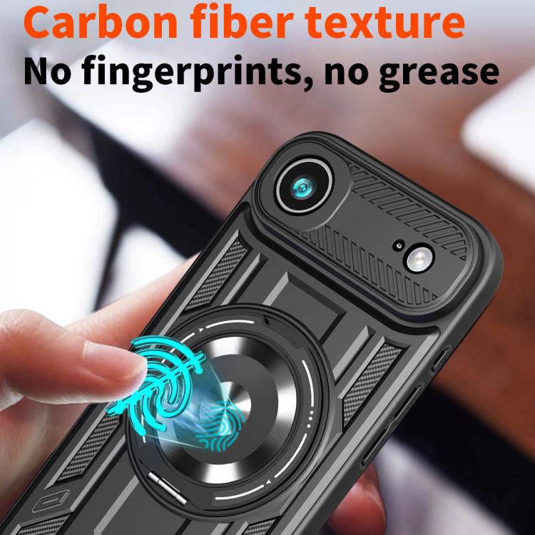 For iPhone Air Armor Rotating Holder MagSafe Phone Case