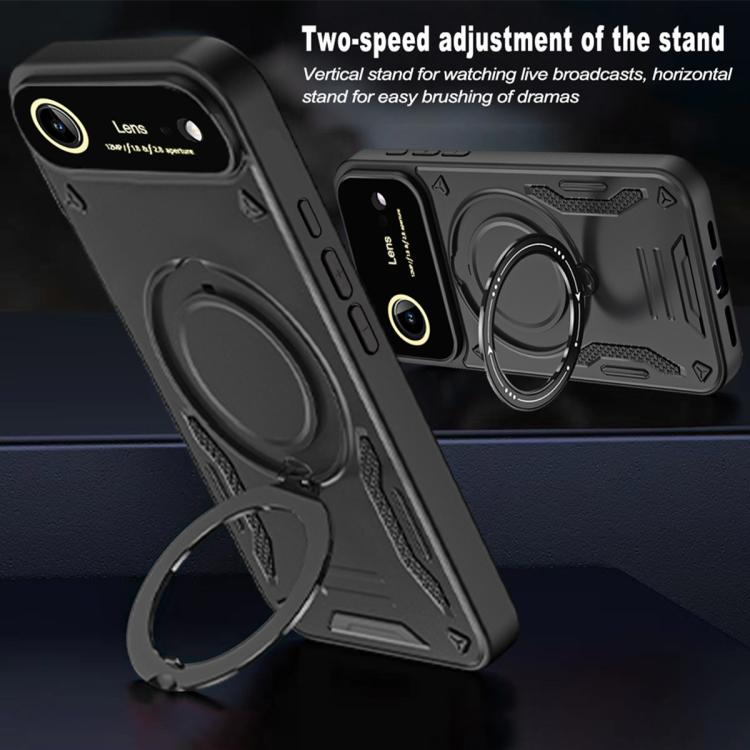 For iPhone Air Large Window MagSafe Holder Phone Case