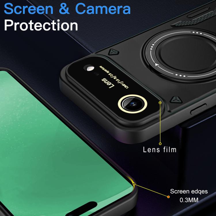 For iPhone Air Large Window MagSafe Holder Phone Case