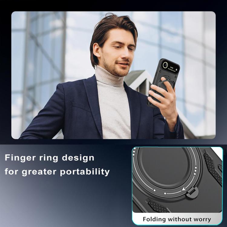 For iPhone Air Large Window MagSafe Holder Phone Case