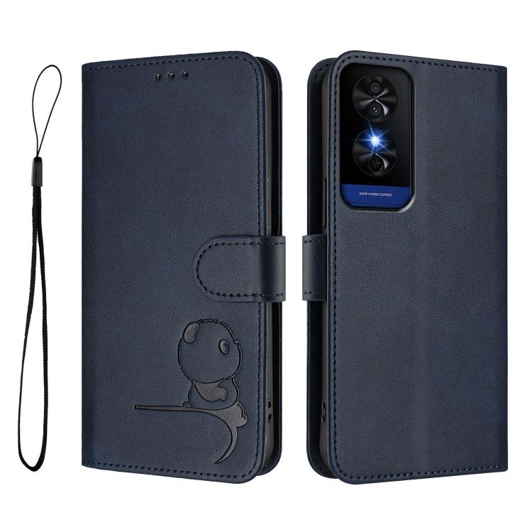For TCL 50 5G / 50 XE NxtPaper / 50 XE Litter Panda Embossing RFID Leather Phone Case with Lanyard