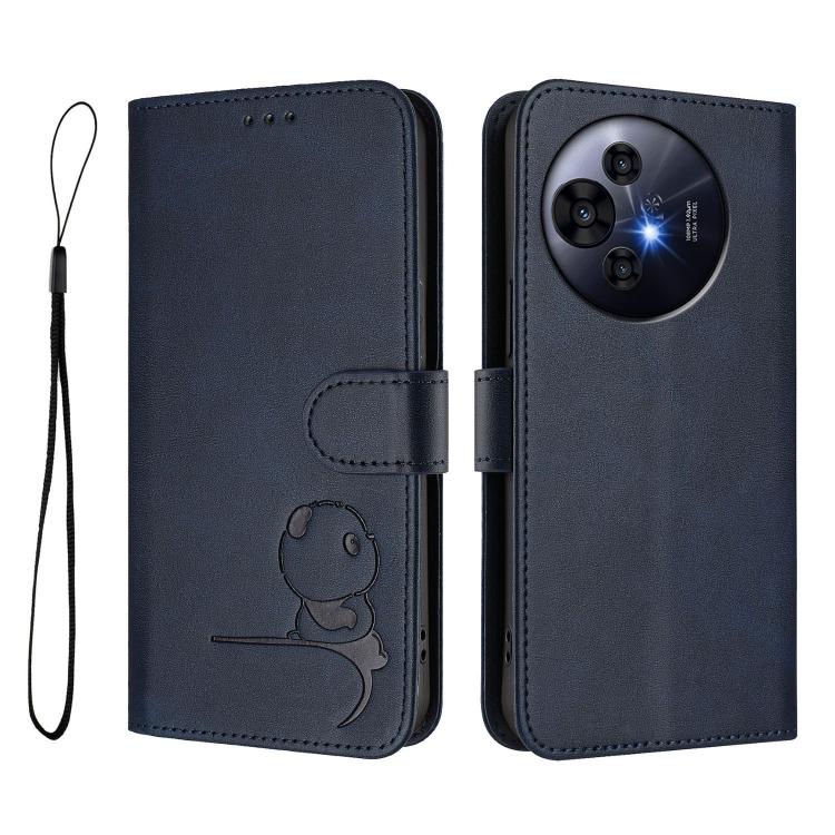 For TCL 50 Pro NxtPaper / 50 Nxtpaper Litter Panda Embossing RFID Leather Phone Case with Lanyard