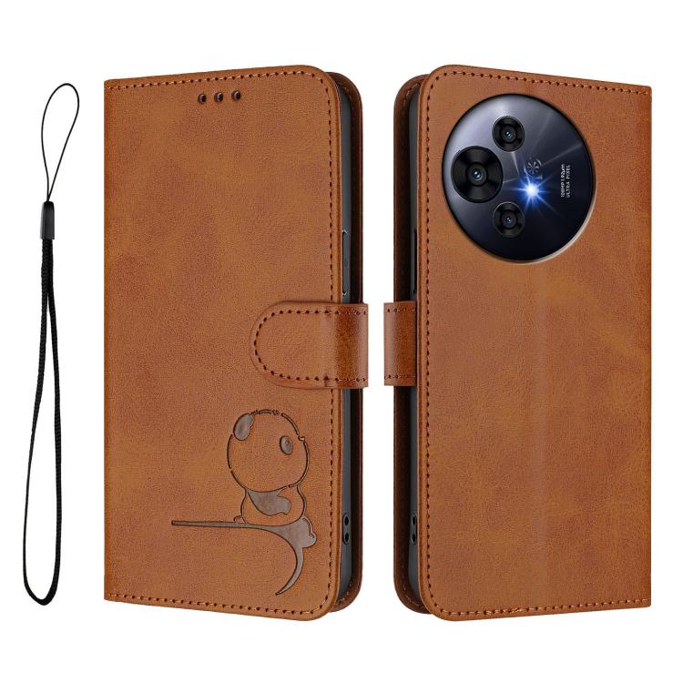 For TCL 50 Pro NxtPaper / 50 Nxtpaper Litter Panda Embossing RFID Leather Phone Case with Lanyard