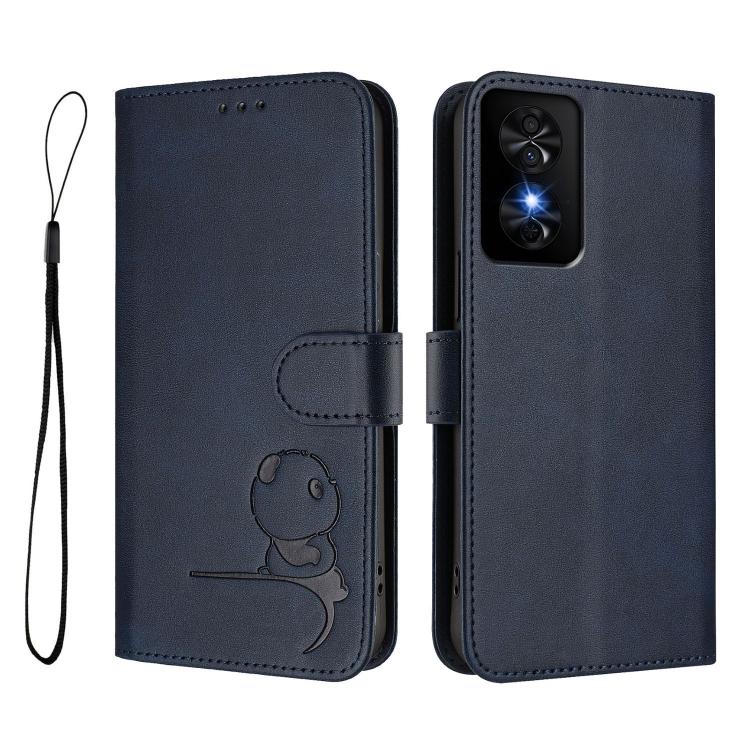 For TCL 50 SE / 40 NxtPaper 4G Litter Panda Embossing RFID Leather Phone Case with Lanyard