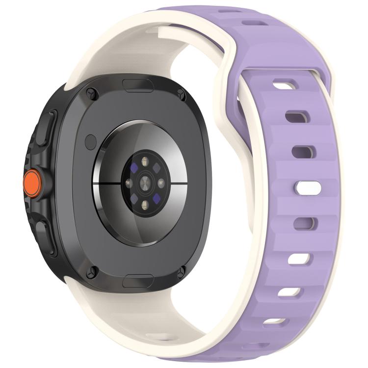 For Samsung Galaxy Watch8 / Wacth8 Classic xDfind Dual Color Silicone Watch Band