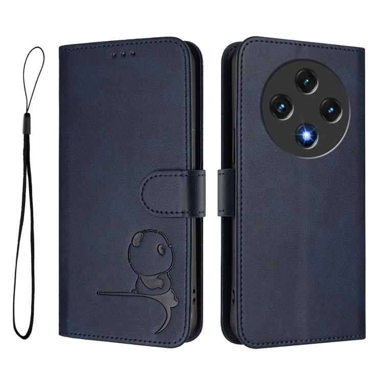 For UMIDIGI G100 Litter Panda Embossing RFID Leather Phone Case with Lanyard
