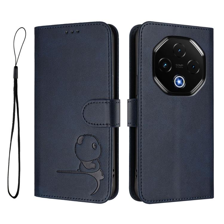 For UMIDIGI G100 Pro Litter Panda Embossing RFID Leather Phone Case with Lanyard