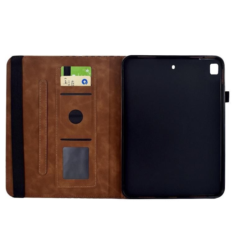 For iPad 10.2 2021 / Air 10.5 Rotatable Rhombus Embossed Smart Leather Tablet Case