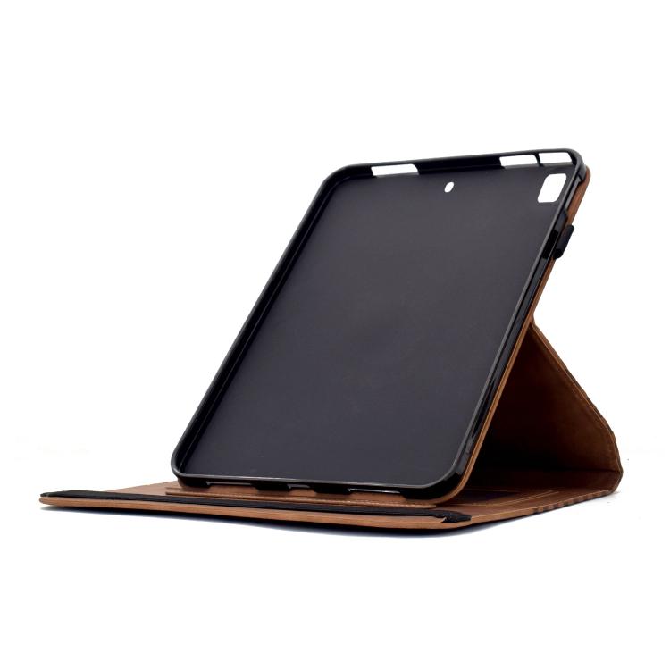 For iPad 10.2 2021 / Air 10.5 Rotatable Rhombus Embossed Smart Leather Tablet Case