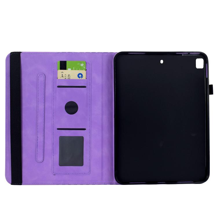 For iPad 10.2 2021 / Air 10.5 Rotatable Rhombus Embossed Smart Leather Tablet Case