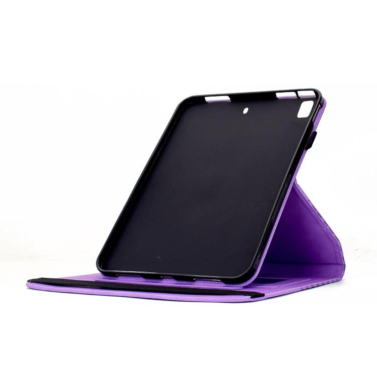For iPad 10.2 2021 / Air 10.5 Rotatable Rhombus Embossed Smart Leather Tablet Case