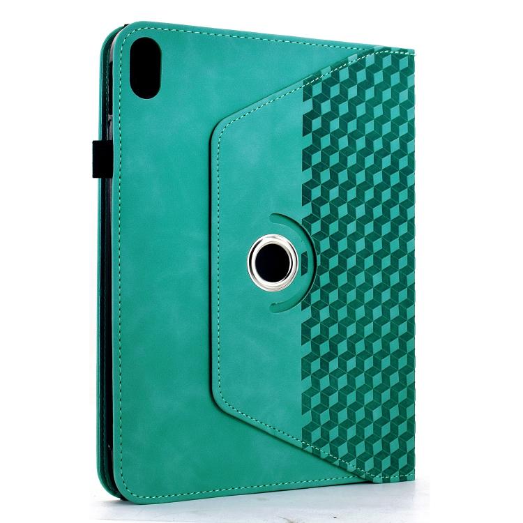 For iPad 2025 / 2022 Rotatable Rhombus Embossed Smart Leather Tablet Case