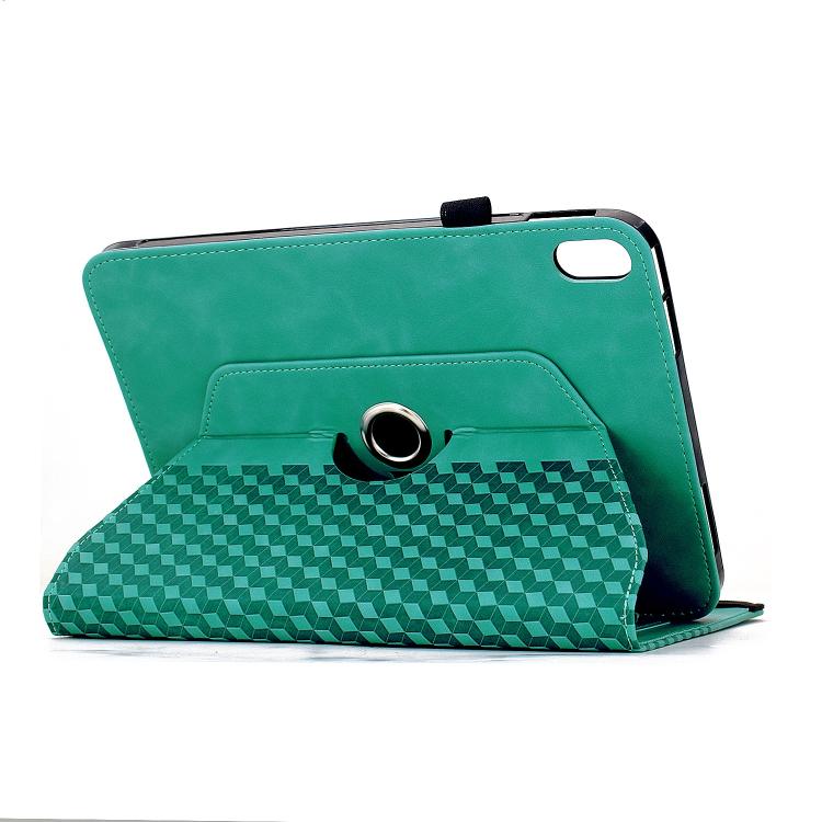 For iPad 2025 / 2022 Rotatable Rhombus Embossed Smart Leather Tablet Case