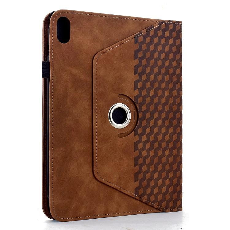 For iPad 2025 / 2022 Rotatable Rhombus Embossed Smart Leather Tablet Case