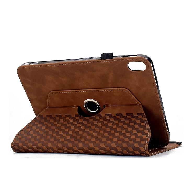 For iPad 2025 / 2022 Rotatable Rhombus Embossed Smart Leather Tablet Case