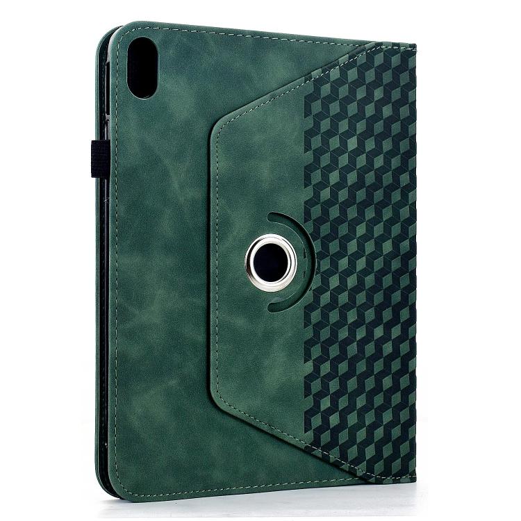 For iPad 2025 / 2022 Rotatable Rhombus Embossed Smart Leather Tablet Case
