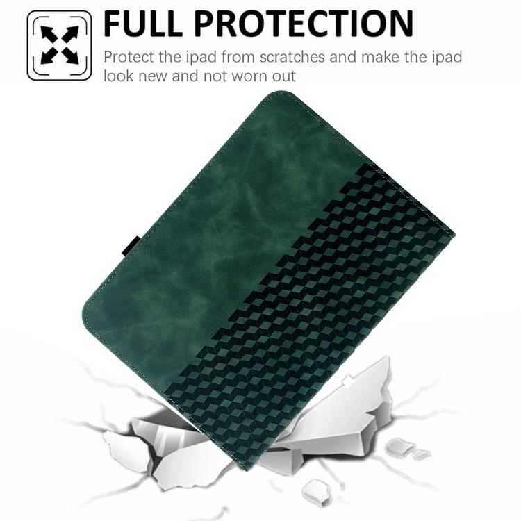 For iPad 2025 / 2022 Rotatable Rhombus Embossed Smart Leather Tablet Case