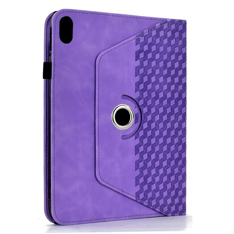 For iPad 2025 / 2022 Rotatable Rhombus Embossed Smart Leather Tablet Case