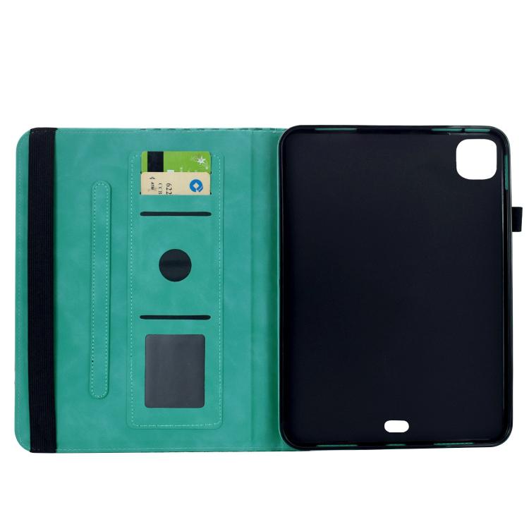 For iPad Air 11 2026 / 2025 / 2024 Rotatable Rhombus Embossed Smart Leather Tablet Case