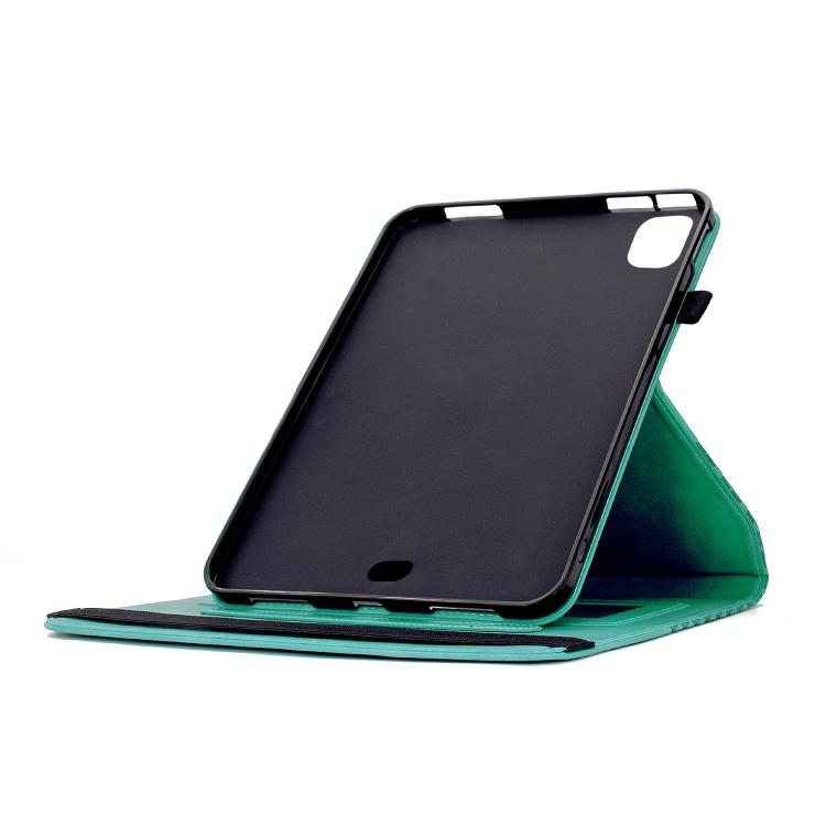 For iPad Air 11 2026 / 2025 / 2024 Rotatable Rhombus Embossed Smart Leather Tablet Case
