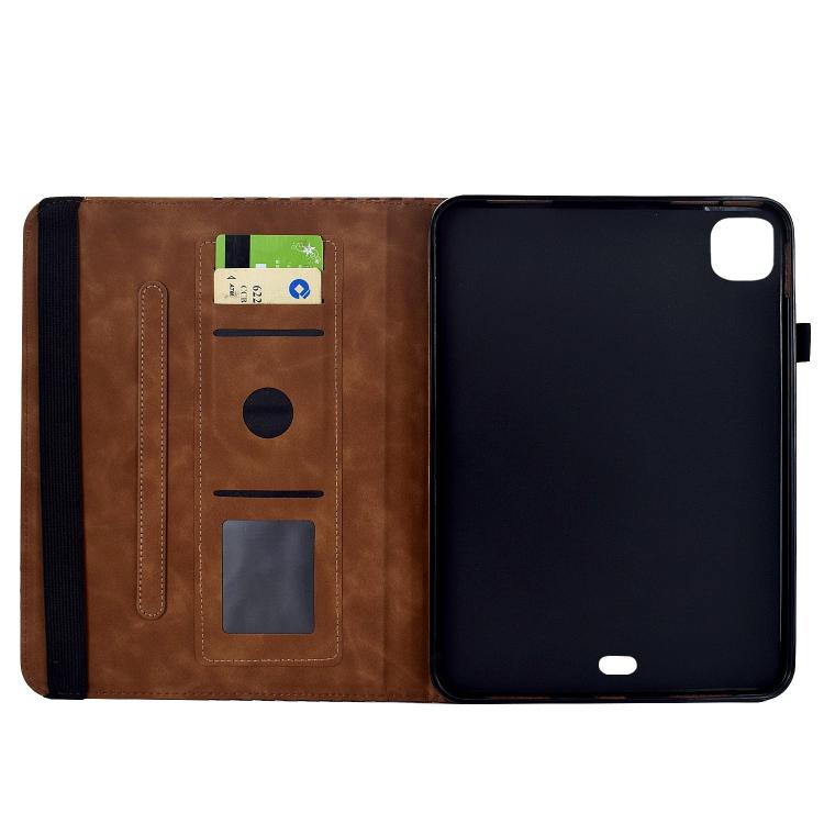 For iPad Air 11 2026 / 2025 / 2024 Rotatable Rhombus Embossed Smart Leather Tablet Case