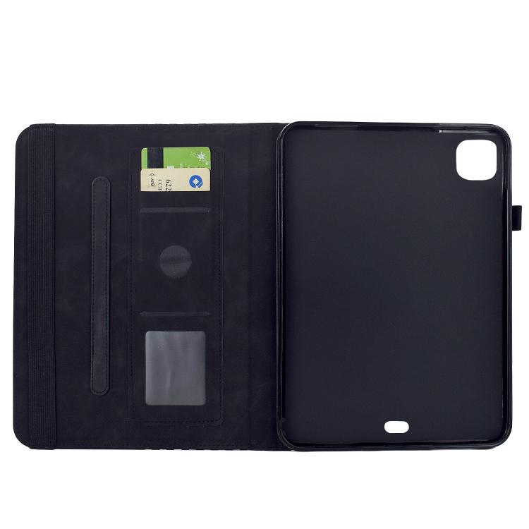 For iPad Air 11 2026 / 2025 / 2024 Rotatable Rhombus Embossed Smart Leather Tablet Case