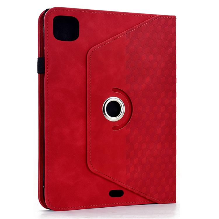 For iPad Air 11 2026 / 2025 / 2024 Rotatable Rhombus Embossed Smart Leather Tablet Case