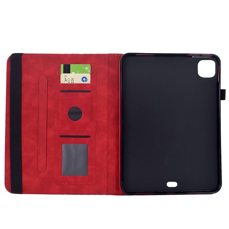 For iPad Air 11 2026 / 2025 / 2024 Rotatable Rhombus Embossed Smart Leather Tablet Case
