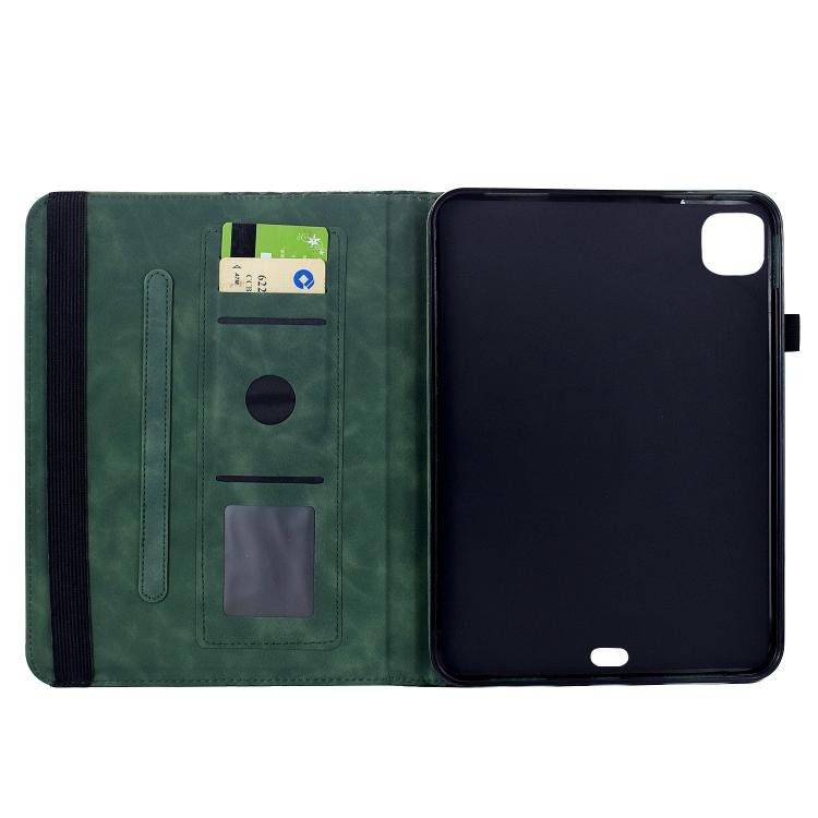 For iPad Air 11 2026 / 2025 / 2024 Rotatable Rhombus Embossed Smart Leather Tablet Case