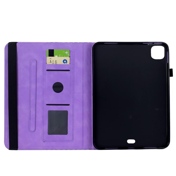 For iPad Air 11 2026 / 2025 / 2024 Rotatable Rhombus Embossed Smart Leather Tablet Case