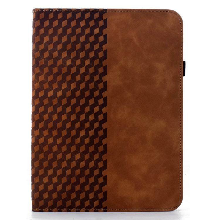 For Samsung Galaxy Tab S6 Lite 2024 Rotatable Rhombus Embossed Smart Leather Tablet Case