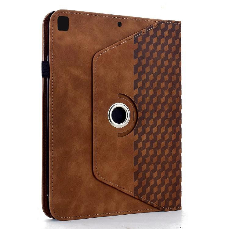 For Samsung Galaxy Tab S6 Lite 2024 Rotatable Rhombus Embossed Smart Leather Tablet Case