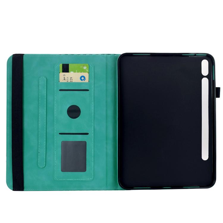For Samsung Galaxy Tab S10 FE / S9 Rotatable Rhombus Embossed Smart Leather Tablet Case