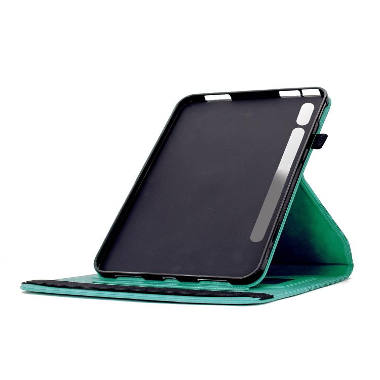 For Samsung Galaxy Tab S10 FE / S9 Rotatable Rhombus Embossed Smart Leather Tablet Case