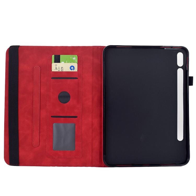 For Samsung Galaxy Tab S10 FE / S9 Rotatable Rhombus Embossed Smart Leather Tablet Case