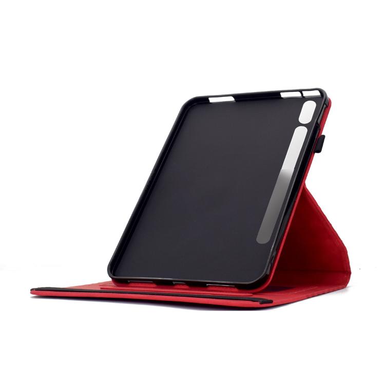 For Samsung Galaxy Tab S10 FE / S9 Rotatable Rhombus Embossed Smart Leather Tablet Case