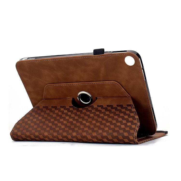 For Samsung Galaxy Tab A11+ / A9+ Rotatable Rhombus Embossed Smart Leather Tablet Case