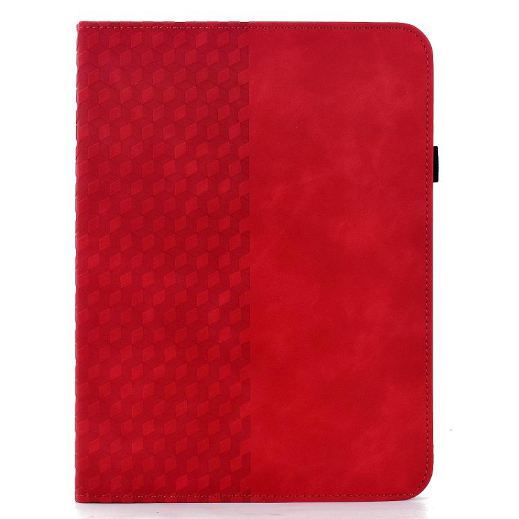 For Samsung Galaxy Tab A11+ / A9+ Rotatable Rhombus Embossed Smart Leather Tablet Case